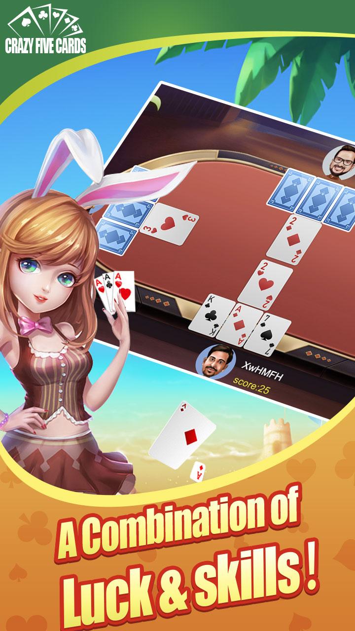 Crazy Five Cards screenshot 2