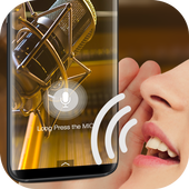 Voice detection style lock screen for prank أيقونة