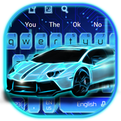 Neon Car Keyboard Theme icon
