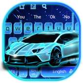 Neon Car Keyboard Theme