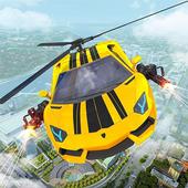 Flying Car Robot Transforming Game icon