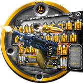 Metal Cool Gun Keyboard Theme