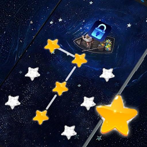 Starry Night - App Lock Master Theme أيقونة