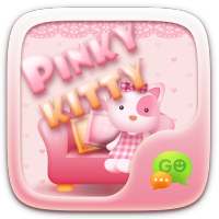 GO SMS PRO PINK KITTY THEME on 9Apps