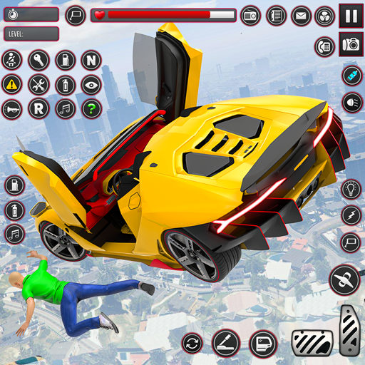 Real Flying Car Robot Shooting icon