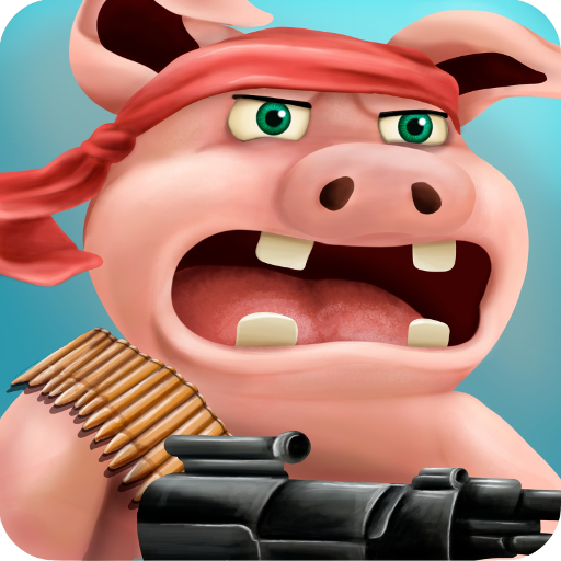 Angry  Pigs In War Strategy offline Games icon