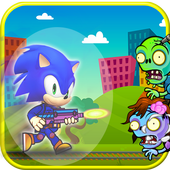 Adventur...Sonic attack Run vs Zombie boom icon