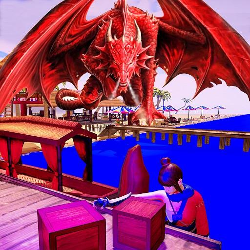 Dragon Simulator Beach &amp; City  icon