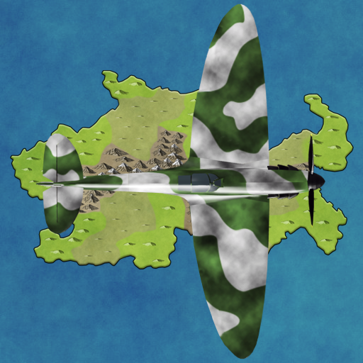 Green guardian: WW2 fighter bomber icon