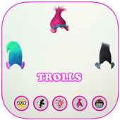 Emoji Trolls Face Camera icon