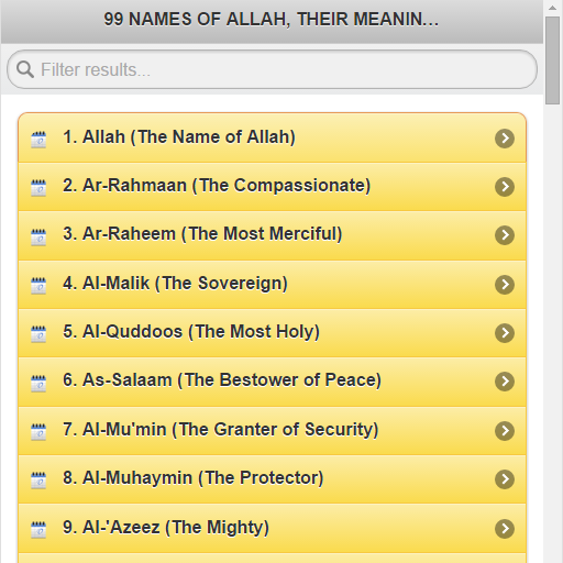 99 Names of Allah icon