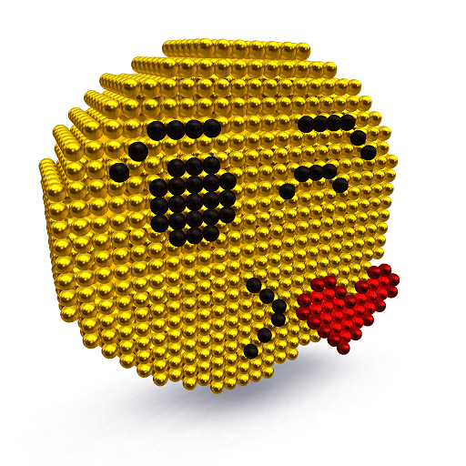 Emoji Magnet World 3D - Building by Magnetic Balls icon