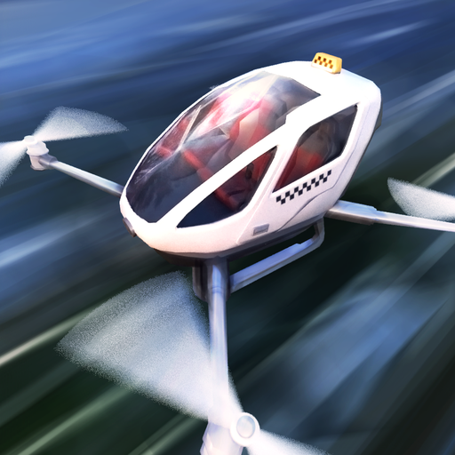 Drone Taxi Simulator - Flying Car Racing icon