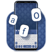 Face Blue Keyboard icon