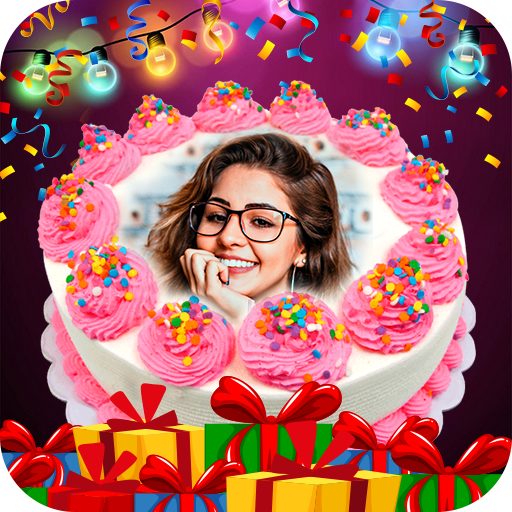 Name Photo On Birthday Cake icon