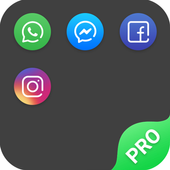 Dual Space - Multiple Accounts &amp; Double आइकन