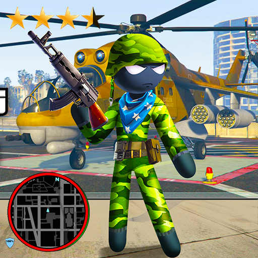 US Army Counter Stickman Rope Hero Crime OffRoad icon