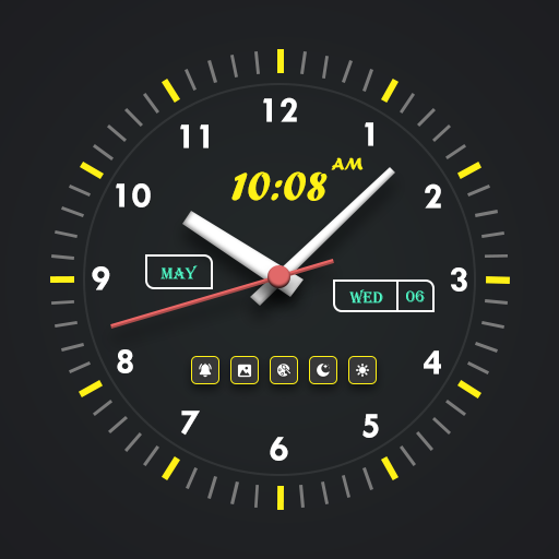 Super Big Night Clock: Always ON &amp; Alarm icon