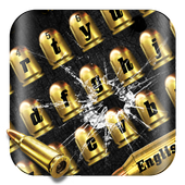 Gold Gunnery Bullet Keyboard icon