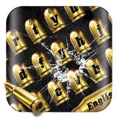 Gold Gunnery Bullet Keyboard on 9Apps