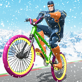 Superhero BMX Stunts Racer 2019-Bicycle Games icon