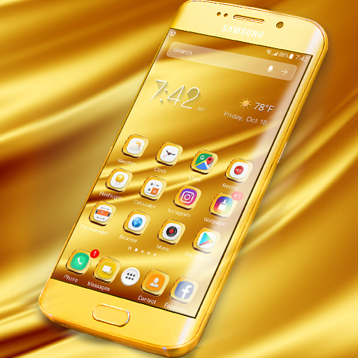 ikon Tema Galaxy Launcher gratis