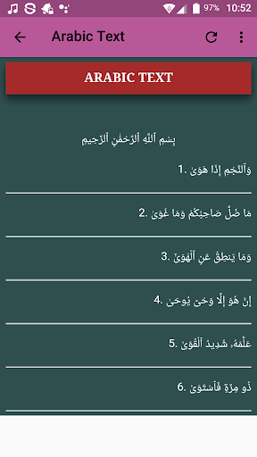 Surah An Najm Offline Mp3 screenshot 4