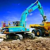 Construction Machines Offroad : Operate Excavator icon