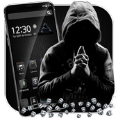 Black Hacker Gravity Theme icon