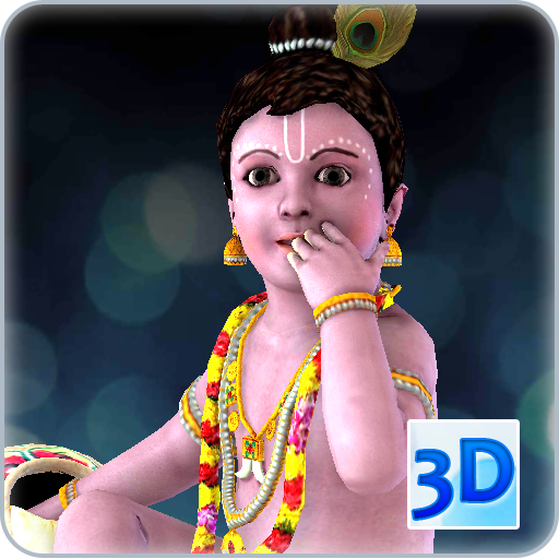 3D Little Krishna Live Wallpaper icon