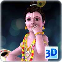 3D Little Krishna Live Wallpaper