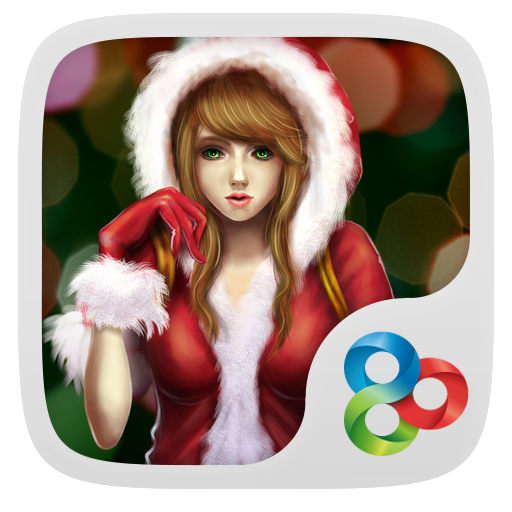 Lady Santa GO LAUNCHER THEME icon