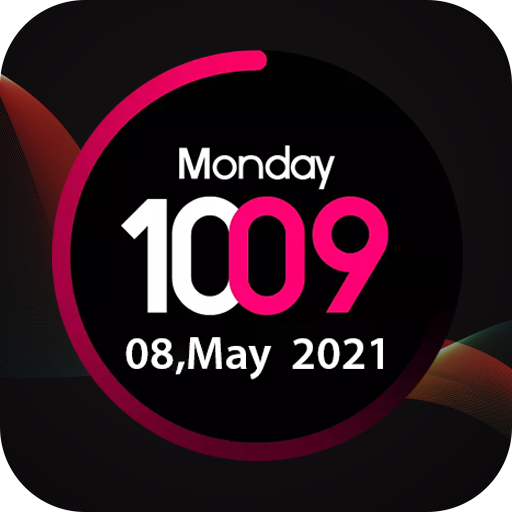 Digital Clock Wallpaper : Live icon