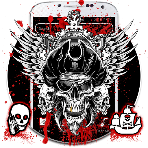 Bloody Pirate Skull Theme icon