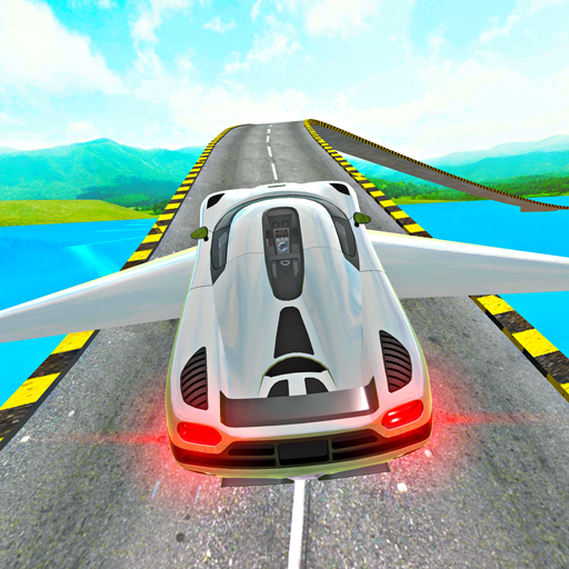 Flying Car Driving - Impossible Stunt Games icon