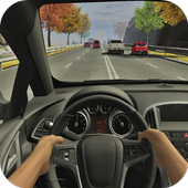 Racing inside Car 3D icon