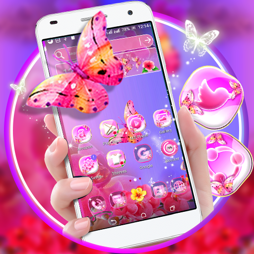 Flower Butterfly Launcher Theme иконка