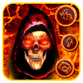 Evil Hell Skull Themes 3D Wallpapers أيقونة