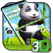 3D Cute Love Panda Theme icon