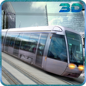 Stadt Tram Fahrer Simulator 3D icon