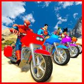 Superheroes Downhill Racing Bike icon