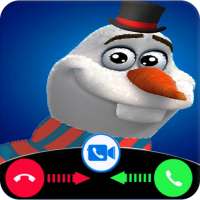 Video call chat snowman prank
