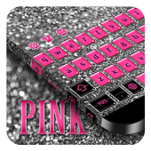 Pink Black Keyboard icon