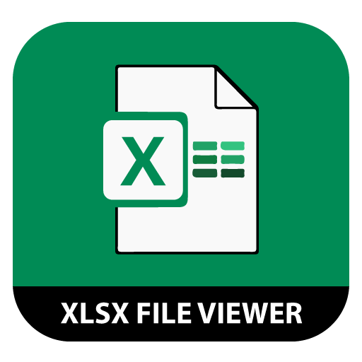 Xlsx File Reader with Xls spreadsheet file Viewer icon