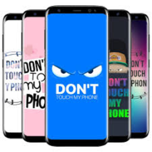 wallpapers dont touch my phone black icon