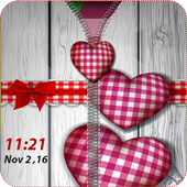 Heart Zipper Lock Screen icon