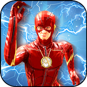 Flying Flash Light Speed Super Hero Games icon