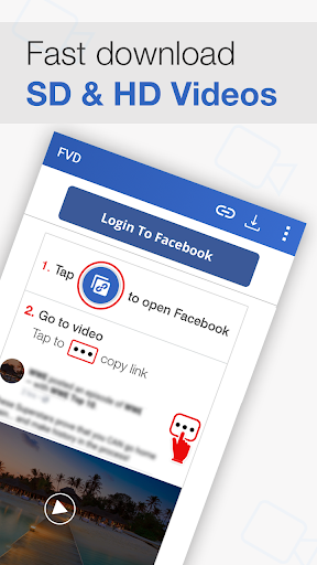 Video downloader for Facebook screenshot 1