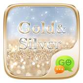 GO SMS GOLD & SILVER THEME on 9Apps