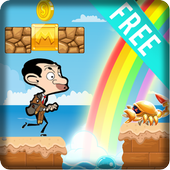 Mr Hero Bean Super adventure Game World Run icon
